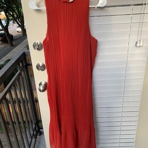 A New Day pleated shift midi dress